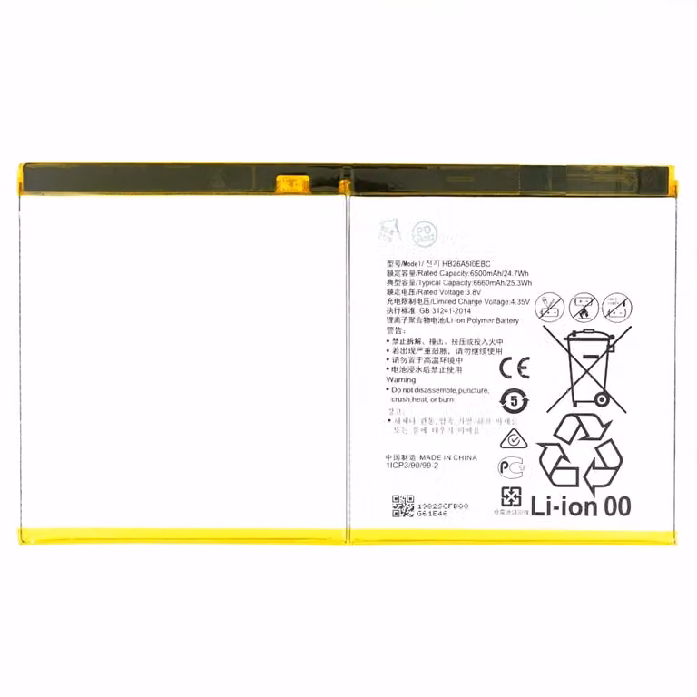 Batteria HB26A510EBC per Huawei M3 Lite 10 M2 10 T2 10 Pro 4800mAh batteria di ricambio