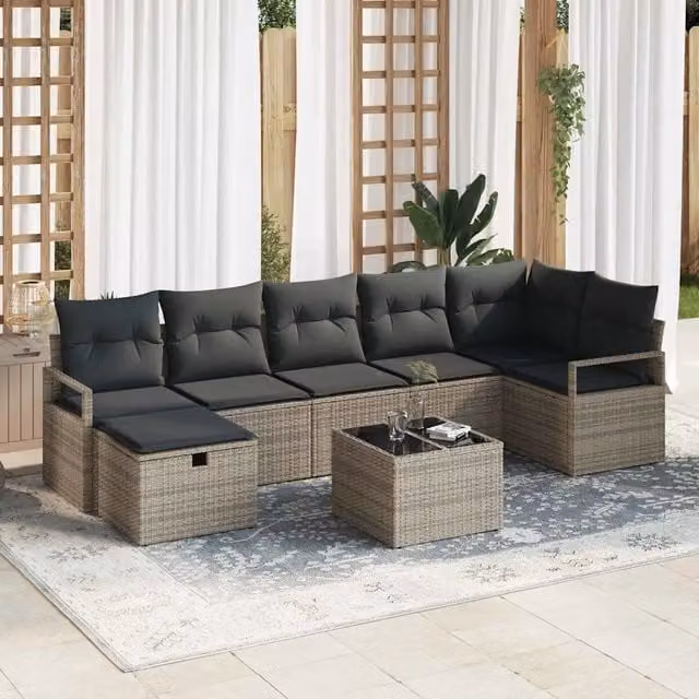 Set di divani 4 pz polyrattan 3360540