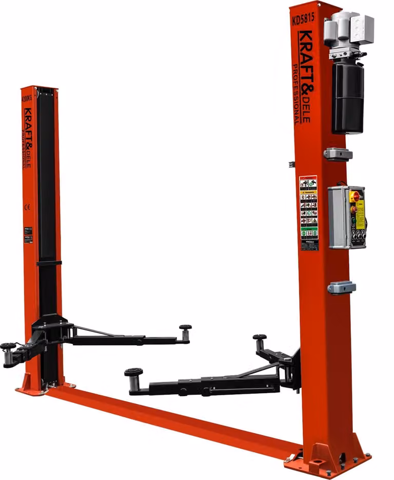 Sollevatore idraulico a due colonne, automatico, 230V, capacità 4200 kg
