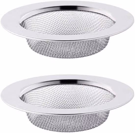 Famanu, set di filtri per scarichi, 2 pezzi, 75 cm - Filtri per doccia e lavandino - Filtri anticalcare - Filtri per scarichi di lavelli da cucina