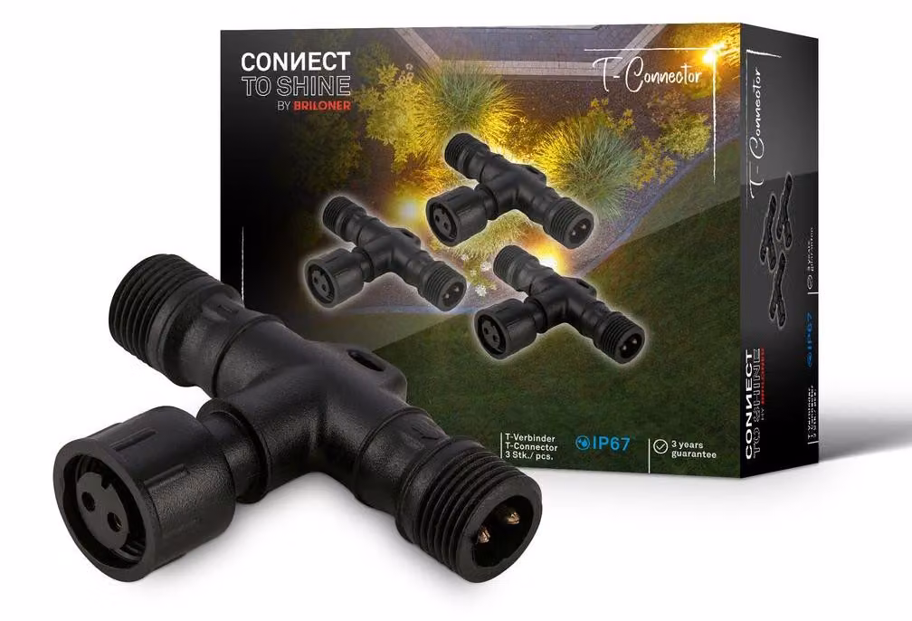 CONNECT TO SHINE Set di 3 connettori a T per espansioni del sistema, IP67