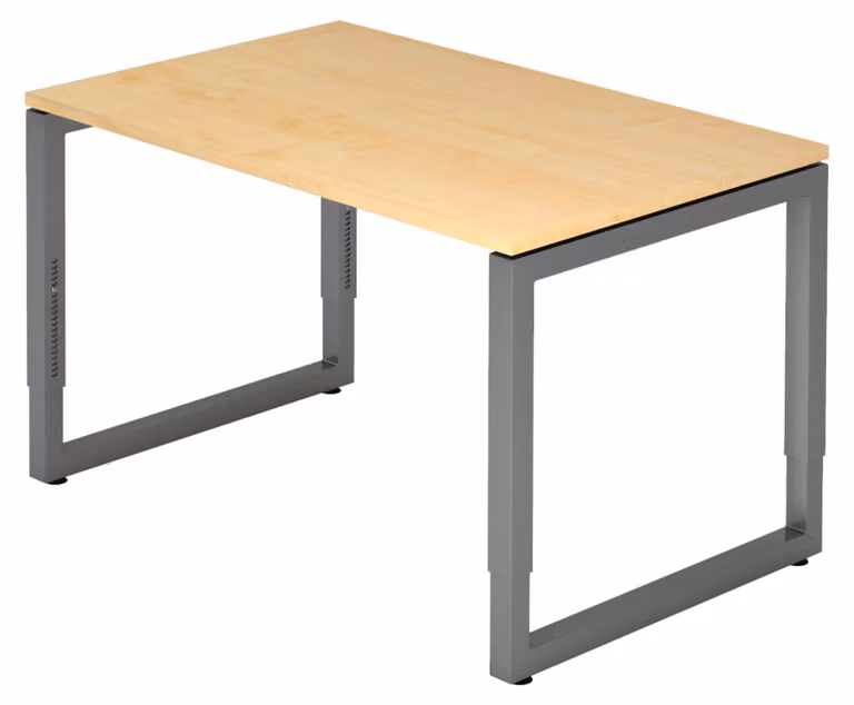 bümö Scrivania Serie-R - Decorazione: acero, dimensioni: 120 x 80 cm, struttura: grafite