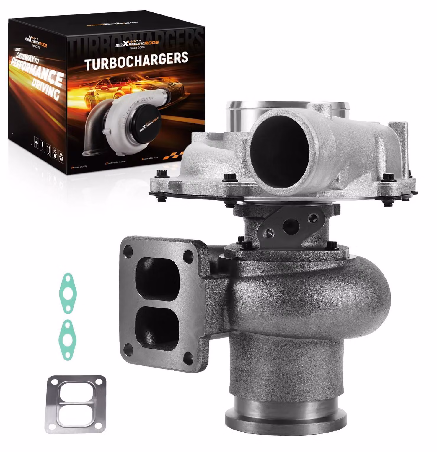 Turbocompressore di ricambio per motore DT466 di camion/autobus - Compatibile con i modelli dal 1993 al 2006 - Motore diesel - Dimensioni: 30x28,5x26 cm - Peso: 12,86 kg