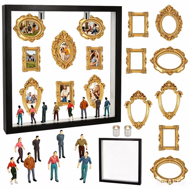 Solidchoice - Mini scatole decorative con design elegante, ideali per conservare ricordi e per l'arredamento