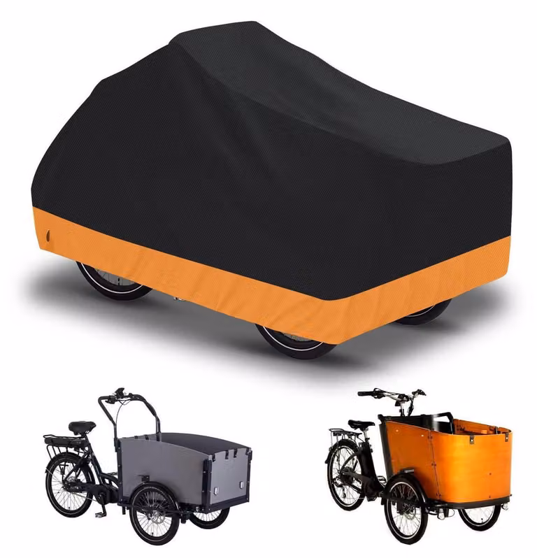 Copertura impermeabile per seggiolino per bambini, realizzata in tessuto Oxford 600D, dimensioni 225x105x110 cm, colore arancione e nero