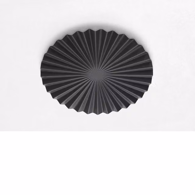 Plafoniera LED LUCERNA nera per esterno in metallo con design moderno e forma rotonda – 1