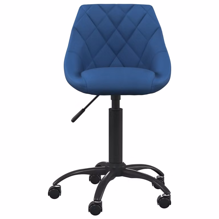 vidaXL Sedia da ufficio in velluto blu