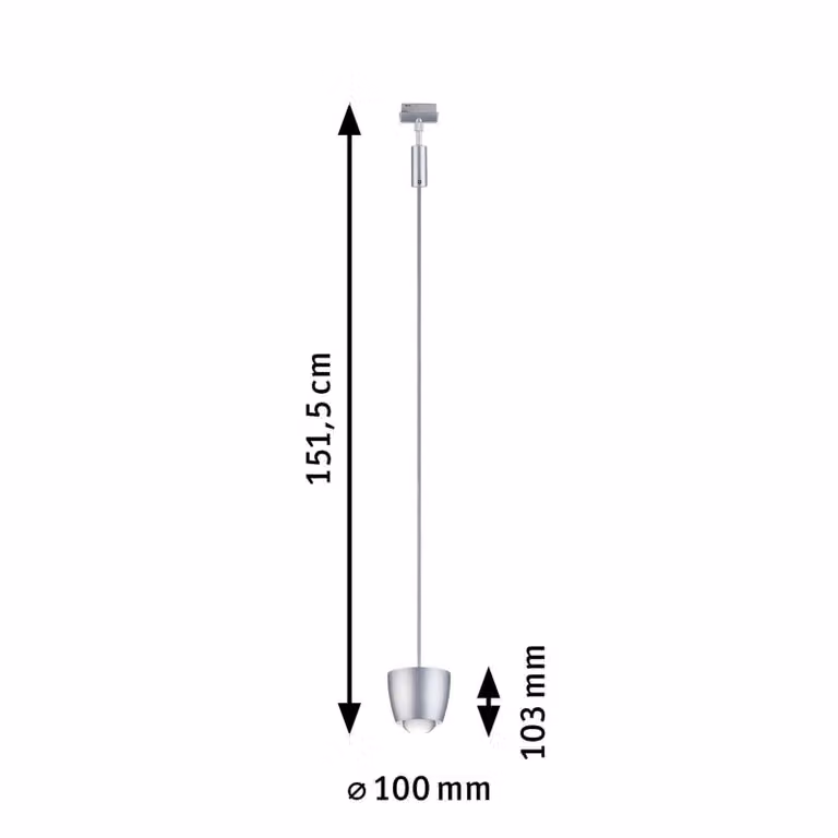 Paulmann URail Smart LED a binario Tyros, cromato CCT RGB dimmerabile, Alluminio / Grigio / Zincato, Soggiorno / Sala da pranzo, Plastica, Moderno