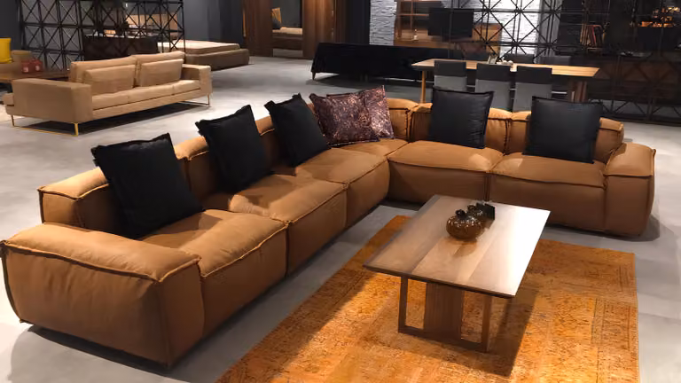 Ecksofa Wohnlandschaft Couch Polster Möbel Stoffsofa Eckgarnitur Möbel
