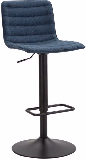 Sgabello Bar High Navy cm 43x49,5x85,5-107(seduta cm 61-82,5) Set 2pcs
