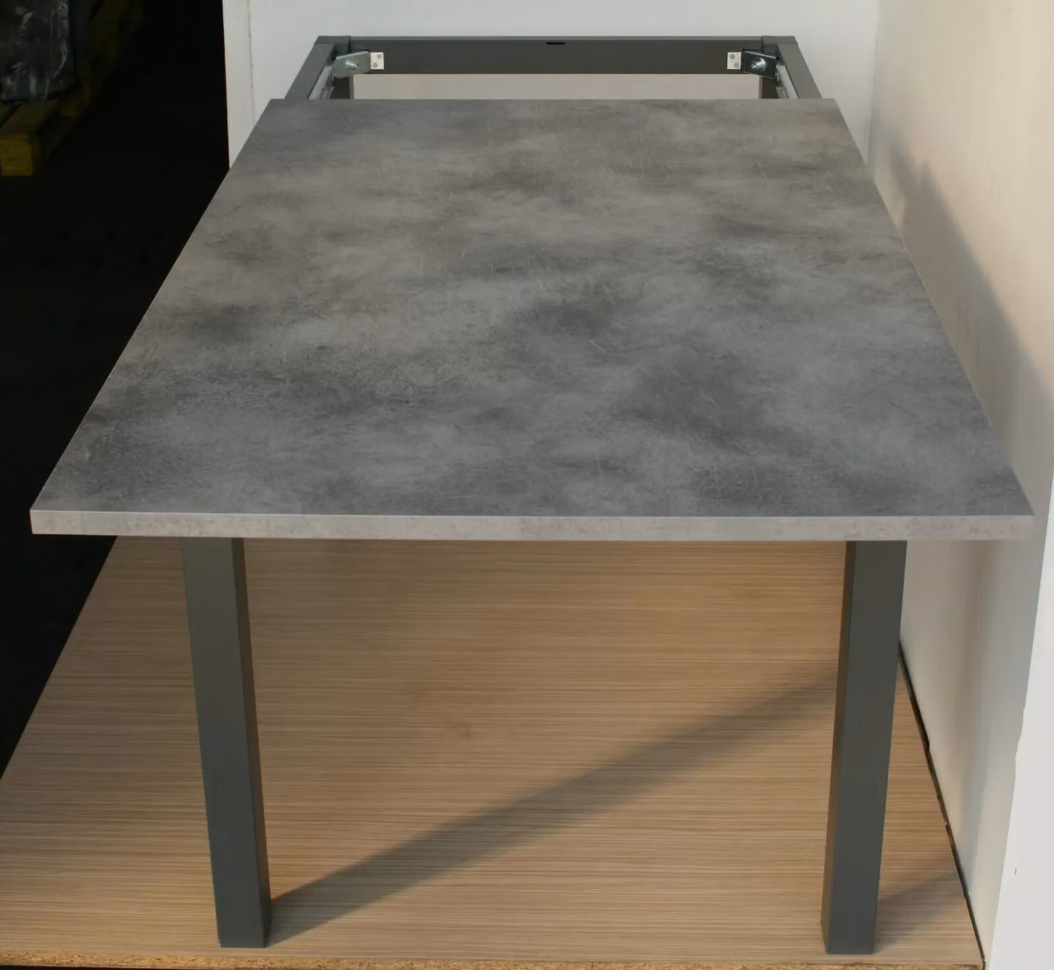 Tavolo da pranzo moderno allungabile Mobili 2G grigio L: 160 cm, P: 90 cm, H: 78 cm – 4