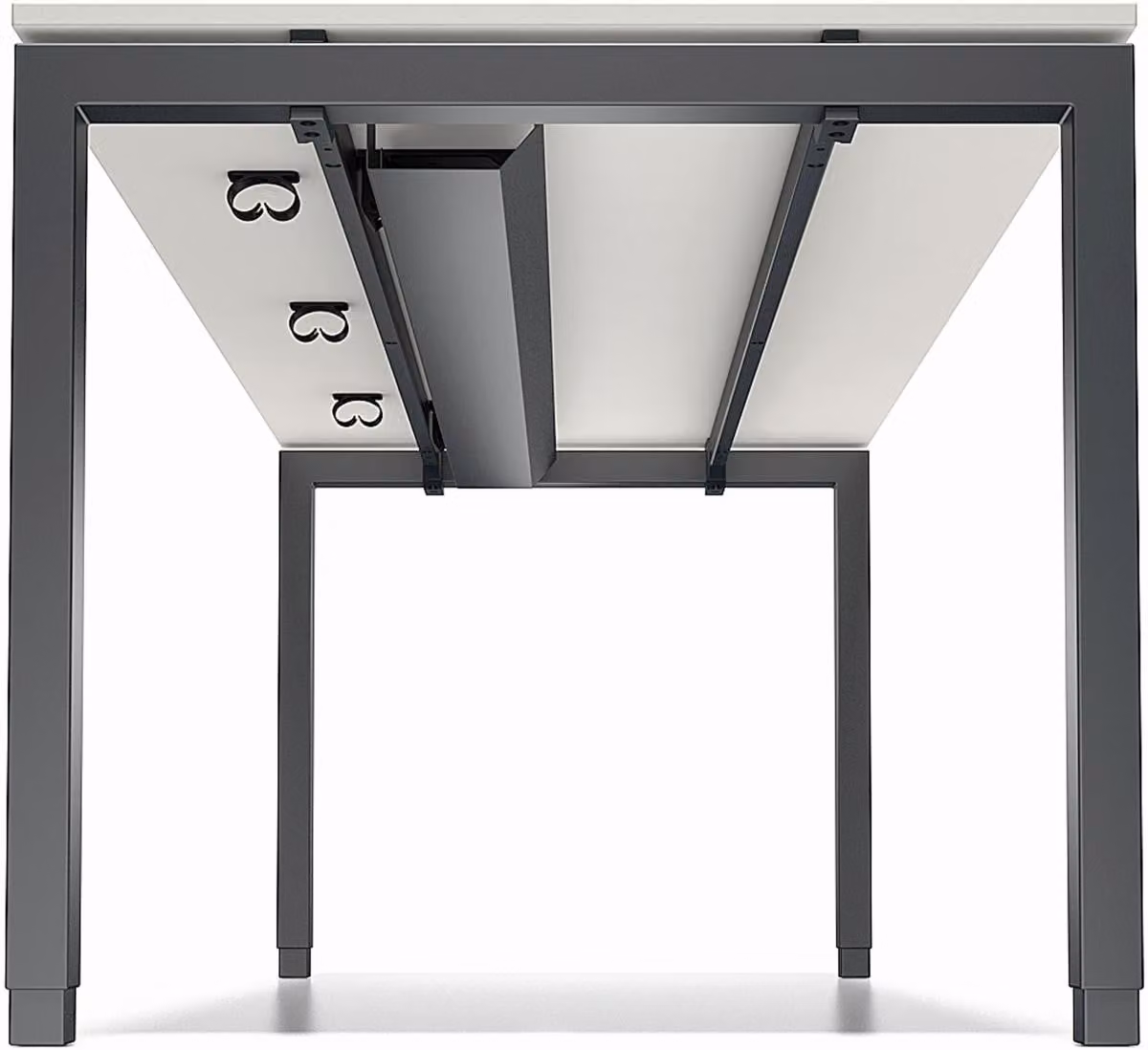 Passacavi per scrivania Cito 2200 mm Colore grigio antracite