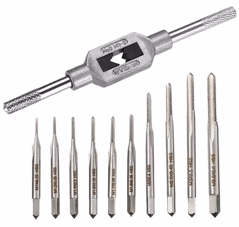 Set di 11 chiavi a T mini per la riparazione di filettature