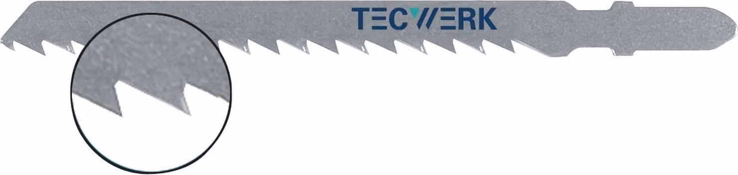 Foglia dentata Lunghezza totale 100 mm Passo dei denti 4 mm Spessore 1,27 mm HCS