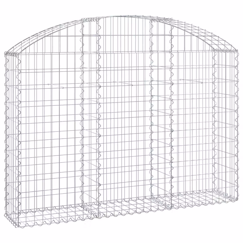 Cesto Gabbione ad Arco 150x30x100/120 cm Ferro Zincato