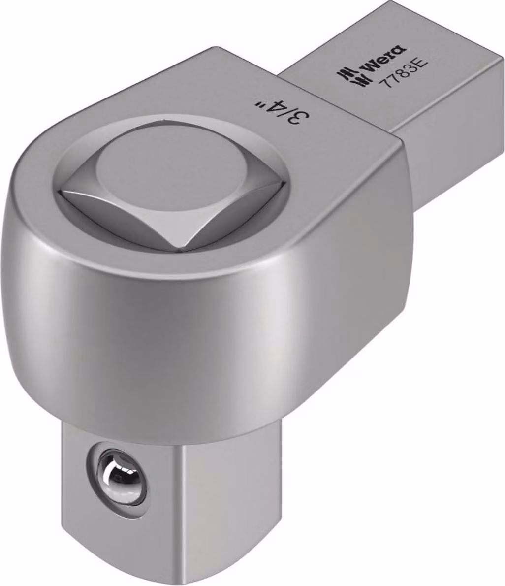 7783 E Utensile di inserimento con foro passante quadrato, 14x18 mm, 3/4" x 70 mm