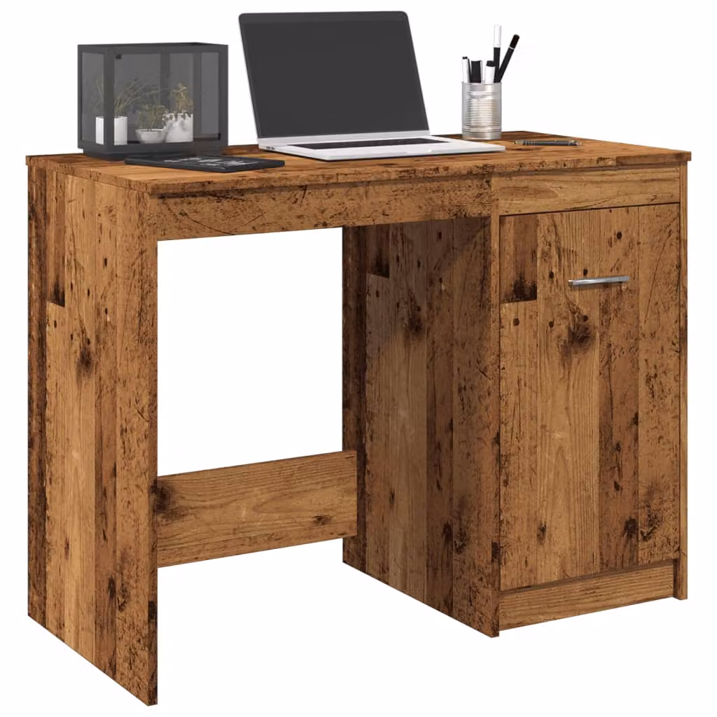 Scrivania moderna vidaXL in legno marrone L: 100 cm, P: 50 cm, H: 76 cm