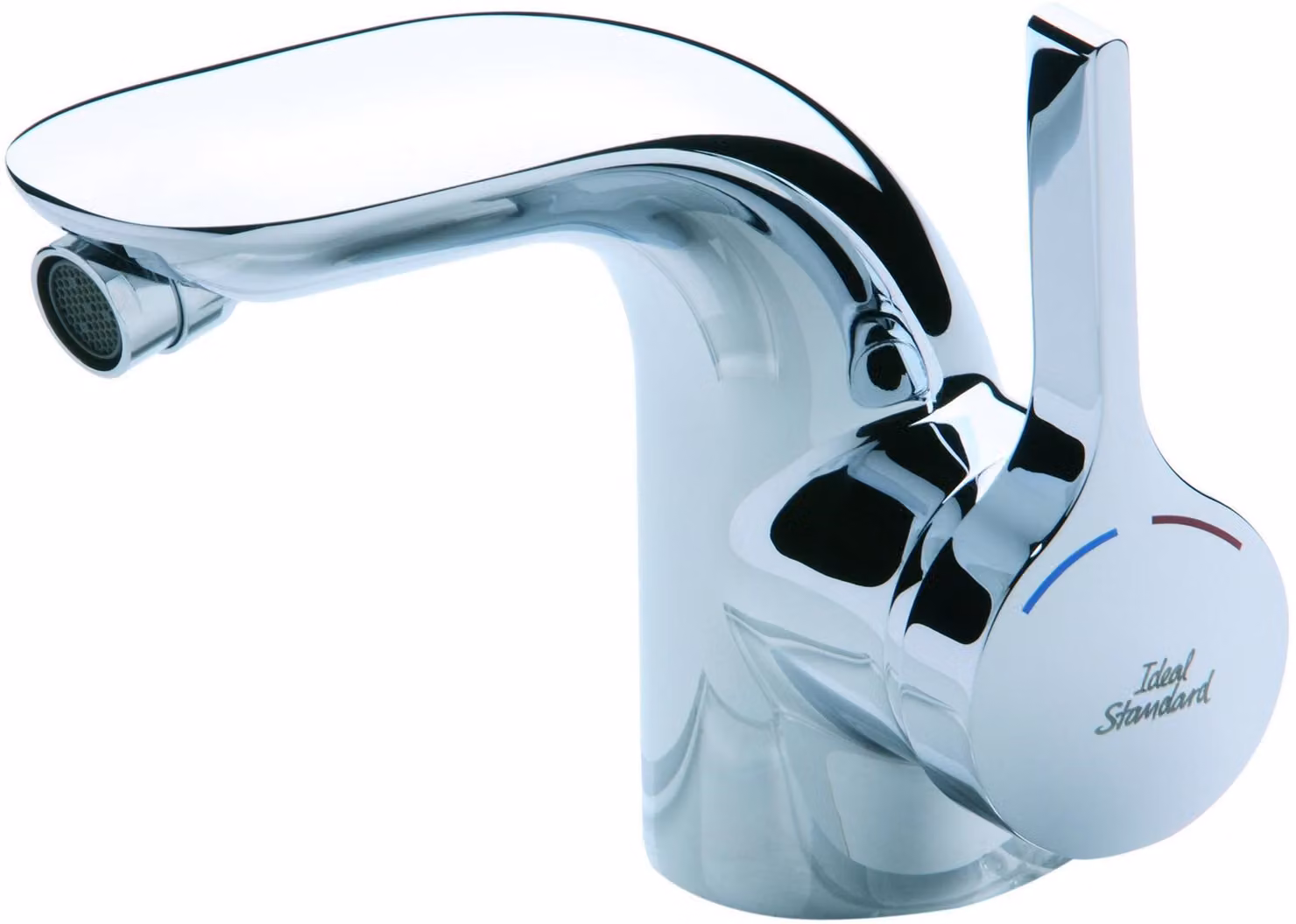 Ideal Standard miscelatore per bidet Melange A4268 cromo Altezza bocca 92mm Uscita 11,3cm con scarico.