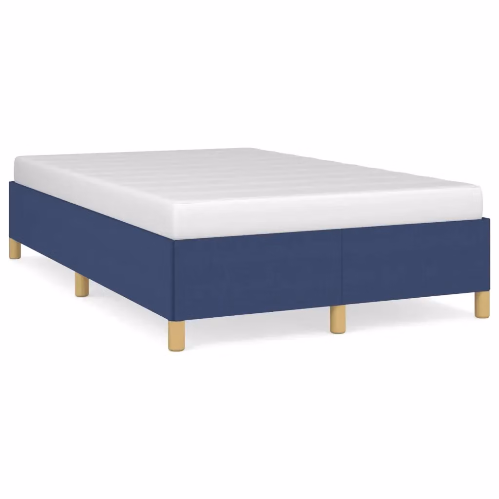 Struttura Letto Design Mania in Tessuto Blu con Doghe in Legno L/P: 120 x 200 cm – 2