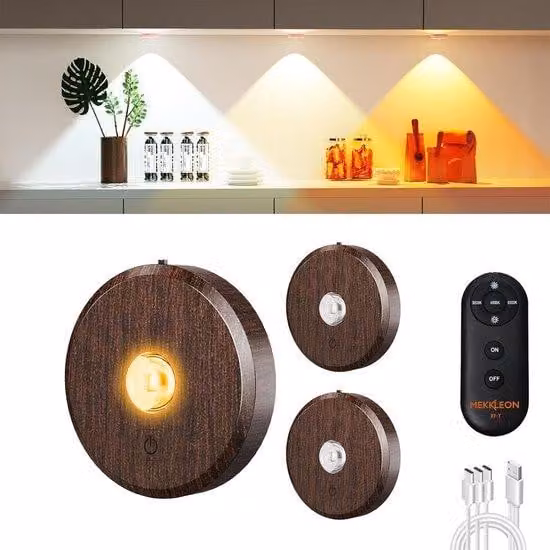 Lampade a LED con telecomando – Batteria ricaricabile e temperatura del colore regolabile