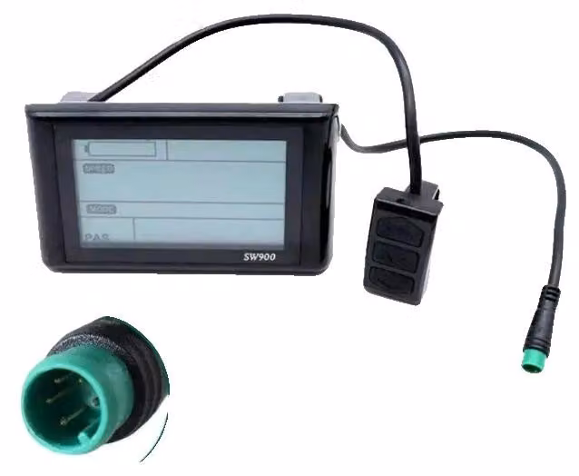 Display LCD, connettore impermeabile, monitoraggio intelligente, colore nero