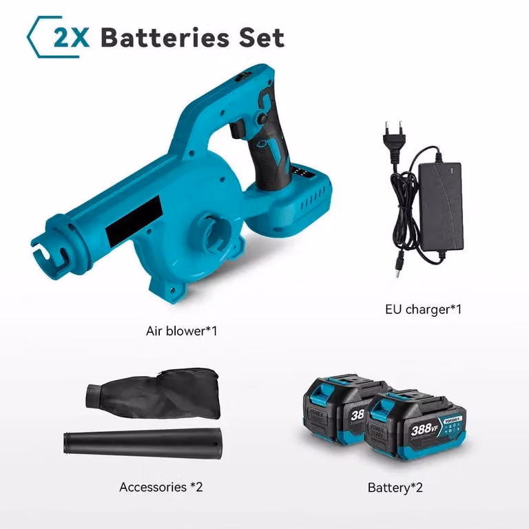 Bladblazer - Accu - Motore brushless da 1000W - 6 velocità - 15.000 giri/min - 18V - Leggero e portatile