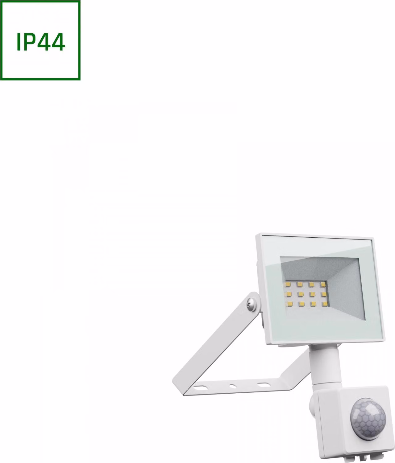 NOCTIS LUX 4: Lampada da esterno a LED con sensore di movimento, 10W, grado di protezione IP65/IP44, 3000K, colore bianco