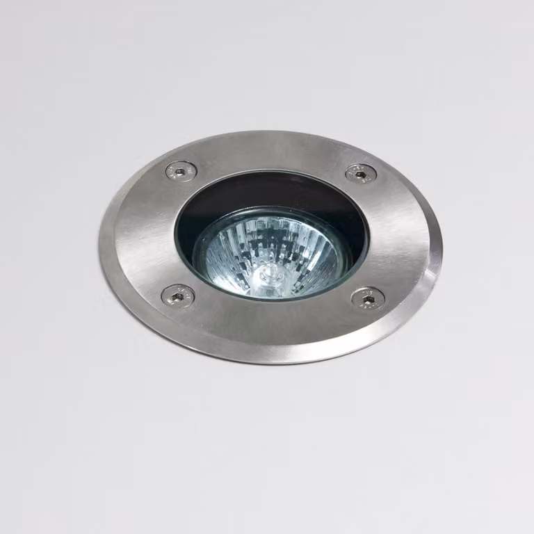 Astro Gramos - Lampada da incasso per esterni a 1 luce per pavimenti e terrazze in acciaio inox IP65, GU10