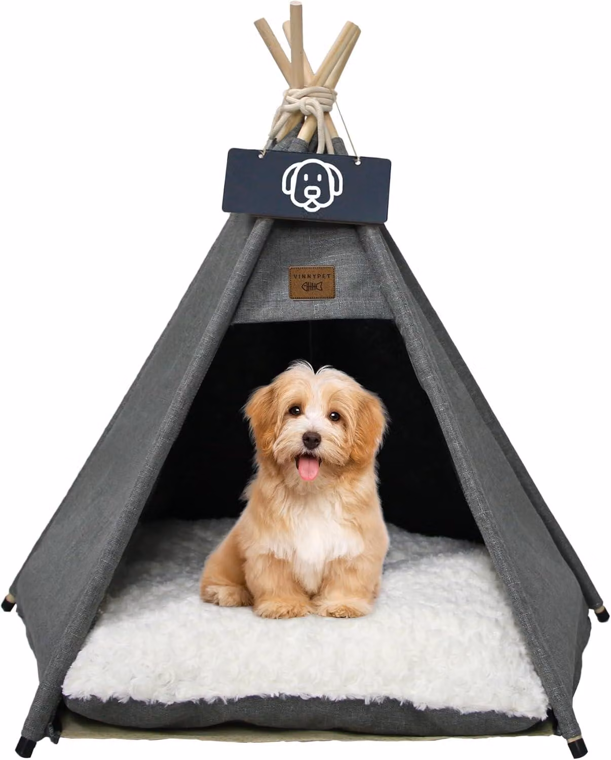 Cuccette per animali domestici, cuscini in peluche, 50x50x60 cm, lettino per cani da interno