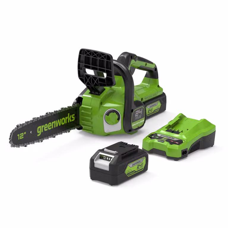 Greenworks POWERALL 24V Motosega 30cm - Batteria 4Ah