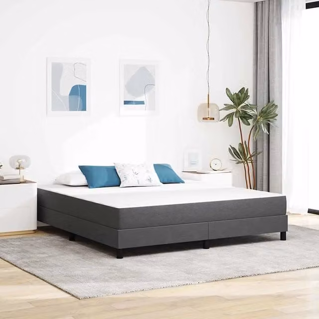 Materasso-Materasso per letto Grigio 180 x 200 cm Tessuto