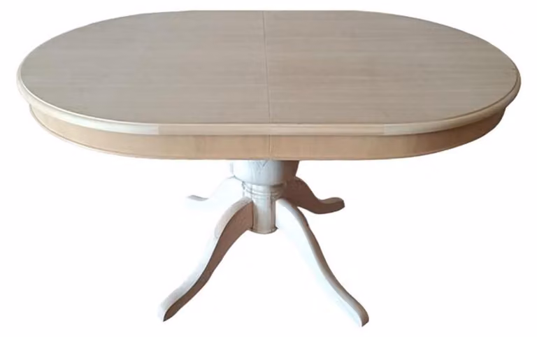 Runder Esstisch Esszimmer Tische Wohnzimmer rund Tisch 135 x 91 cm Holz Möbel