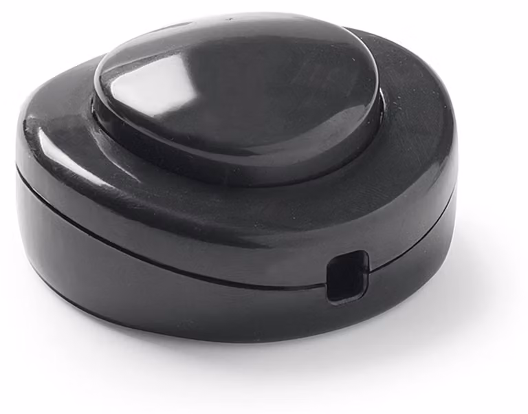 Interruttore a pedale, 2 A, 250 V, nero