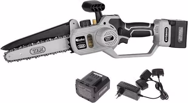 Potatore Volpi KVS8000 con 2 batterie 21,6V 4Ah e barra da 20cm