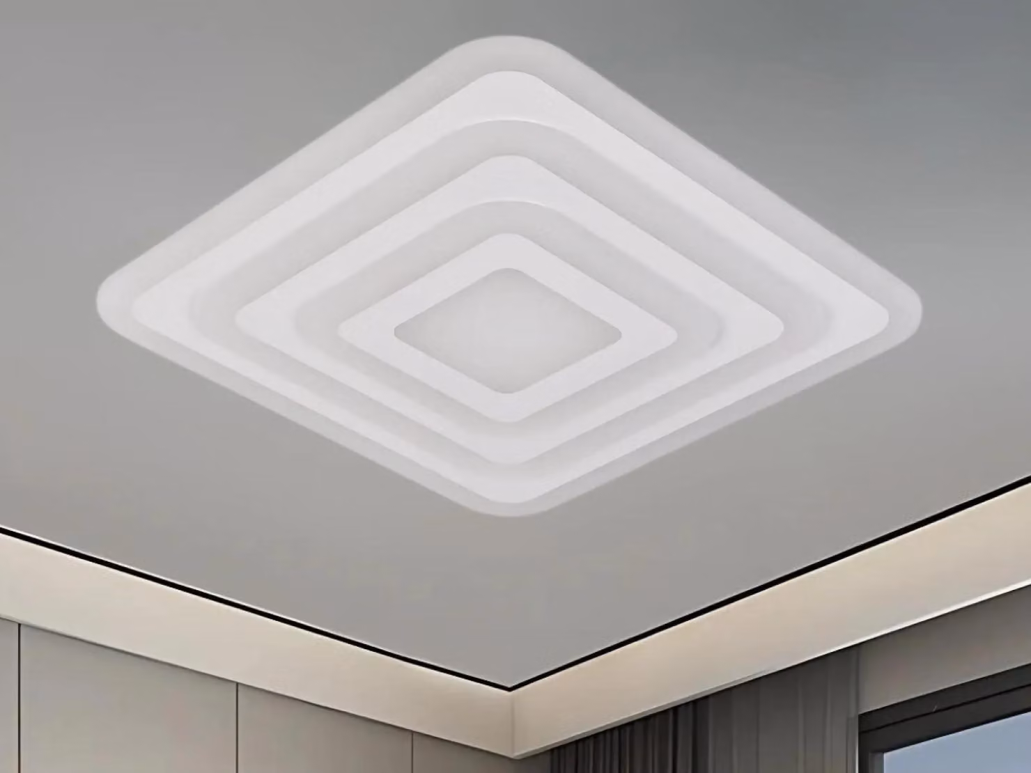 Lampada a soffitto LED NEDES con telecomando, 95W - J1304/W