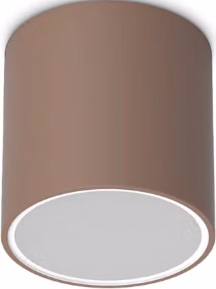 Lampada da soffitto rotonda moderna per giardino marrone TECHO_PL1_D15_ROUND_COFFEE