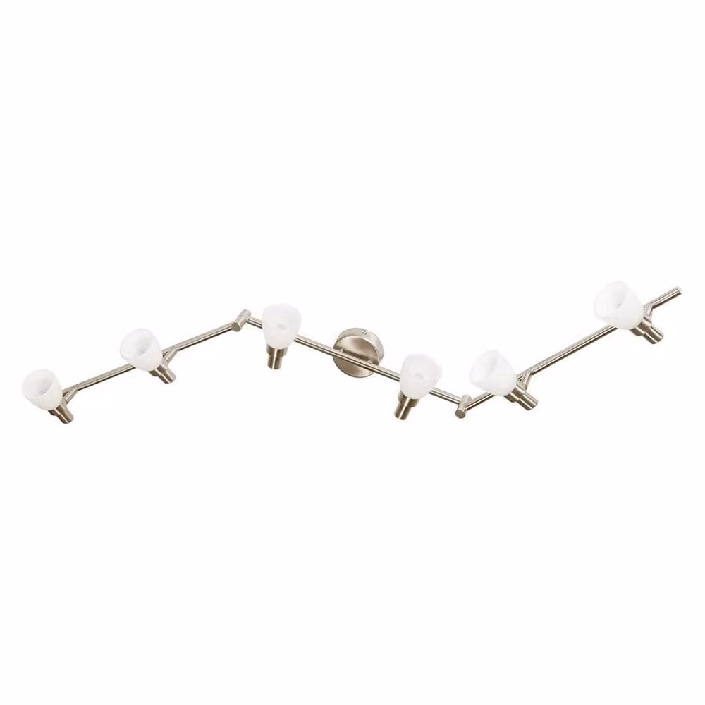 Osram LED plafoniera 6 fiamme G9 vetro orientabile argento