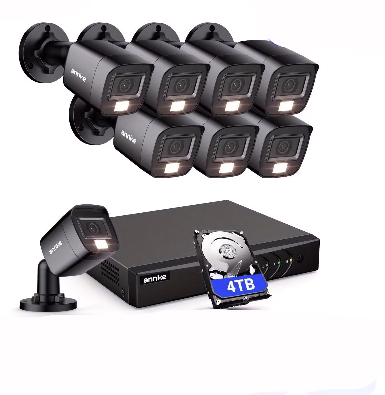 Kit di telecamere di sicurezza - Sistema di videosorveglianza - Sistema di monitoraggio - Telecamere CCTV - Videosorveglianza