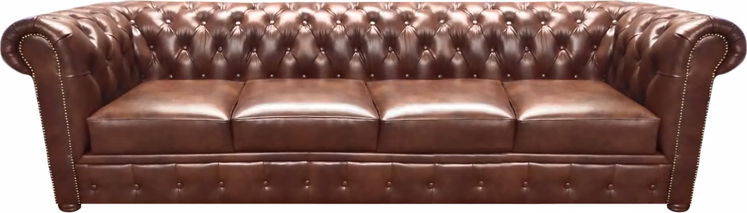 Wohnzimmer Sofa Viersitzer Couch Polstermöbel Ledersofa Chesterfield