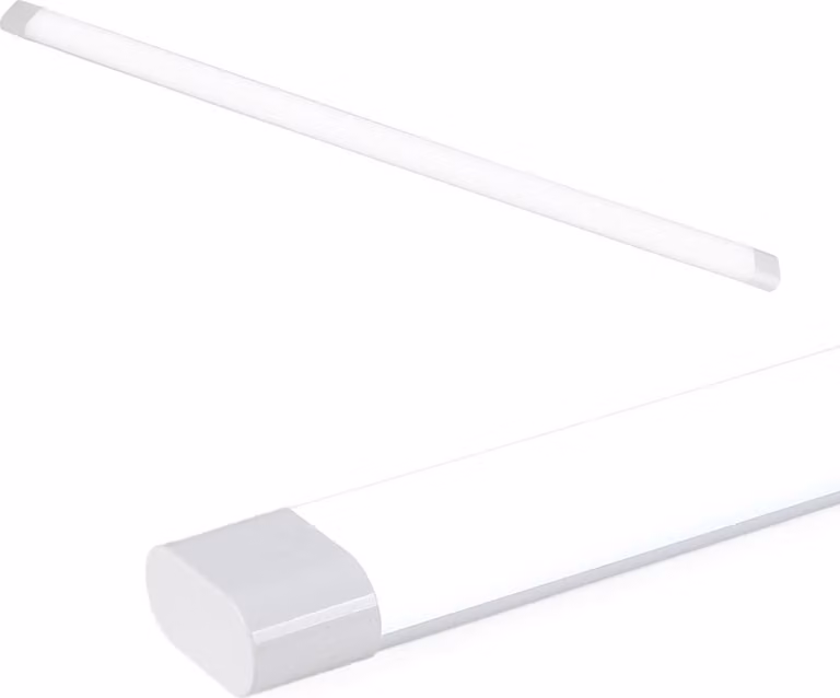 Apparecchio lineare LED 120 cm, 36 W, 4500 lm, 6000 K bianco freddo, corpo bianco, diffusore opaco antiabbagliamento e alta efficienza