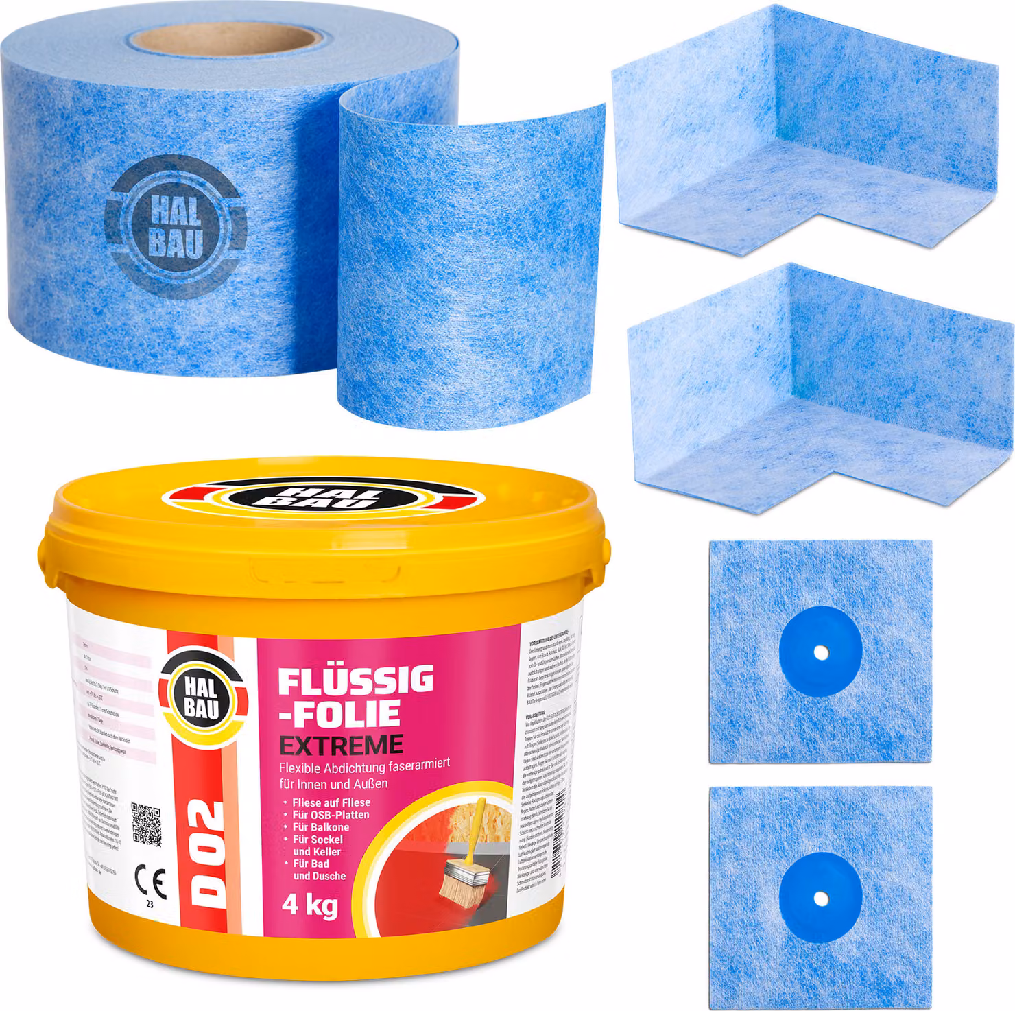 Set di sigillatura balcone bagno sigillatura foglio liquido 4kg nastro sigillante set esterno interno H302