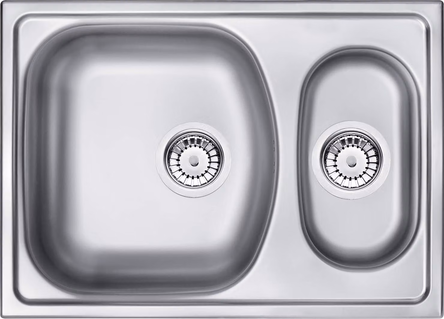 1.5-bowl steel sink
