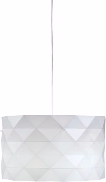 Lampadario Sospeso Moderno Linea Zero Bianco e Cromo con 5 Luci E27