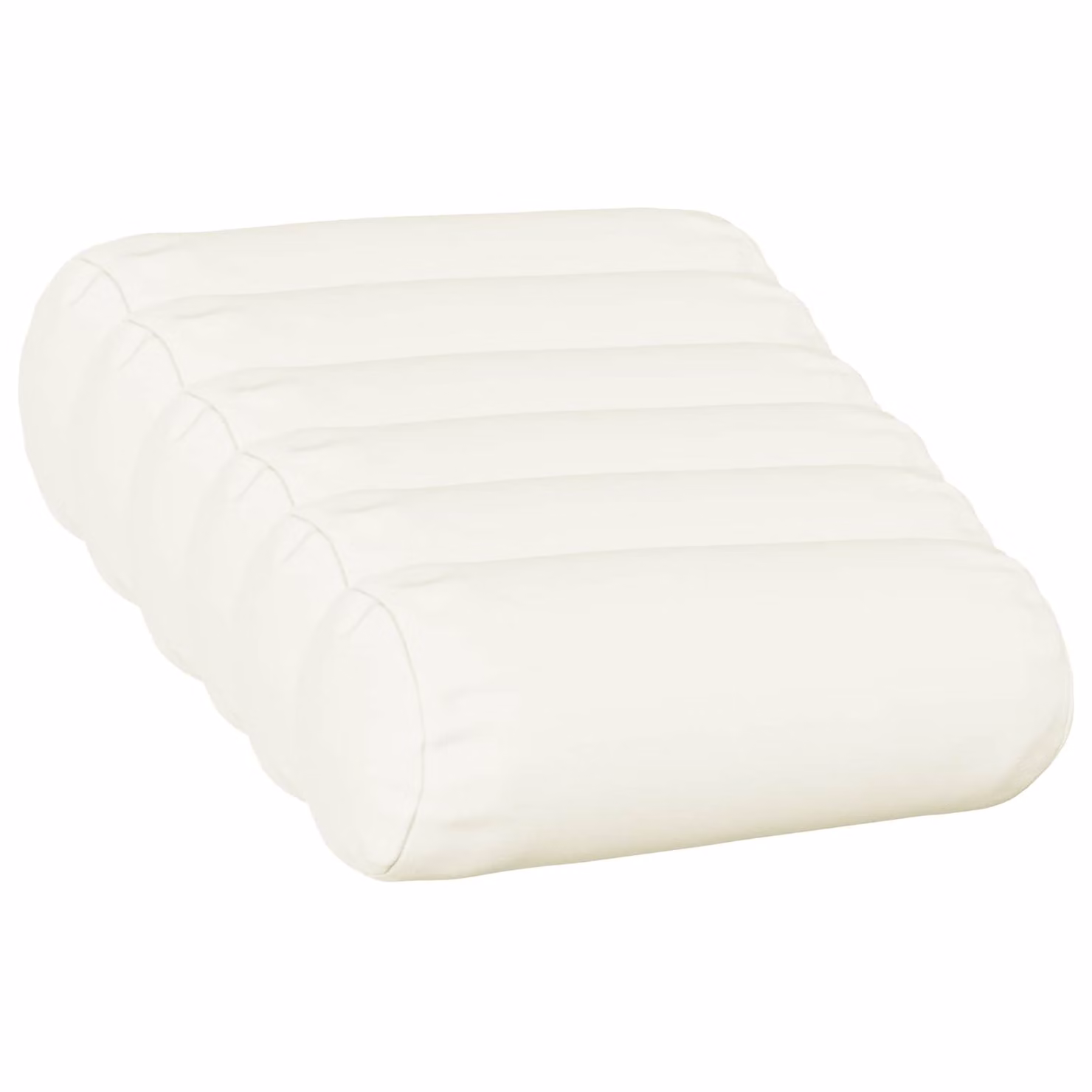 Set di 6 cuscini vidaXL HEERLEN bianchi in tessuto con rivestimento lavabile e rimovibile, L/P/H: 40 x 40 x 12 cm