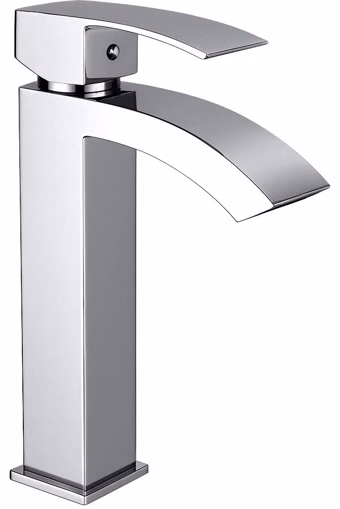 Miscelatore monocomando per lavabo, modello Octavia, finitura cromata, altezza ridotta