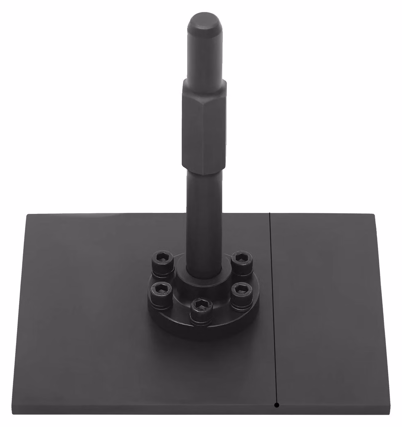 Piastra vibrante, costruzione robusta, design in acciaio resistente, colore nero