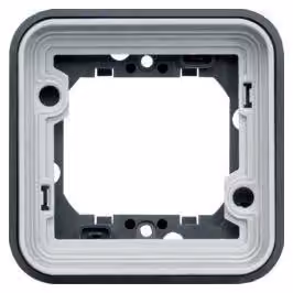 Cornice Hager a 3 moduli orizzontale da incasso WNA403 W.1 IP55 grigio