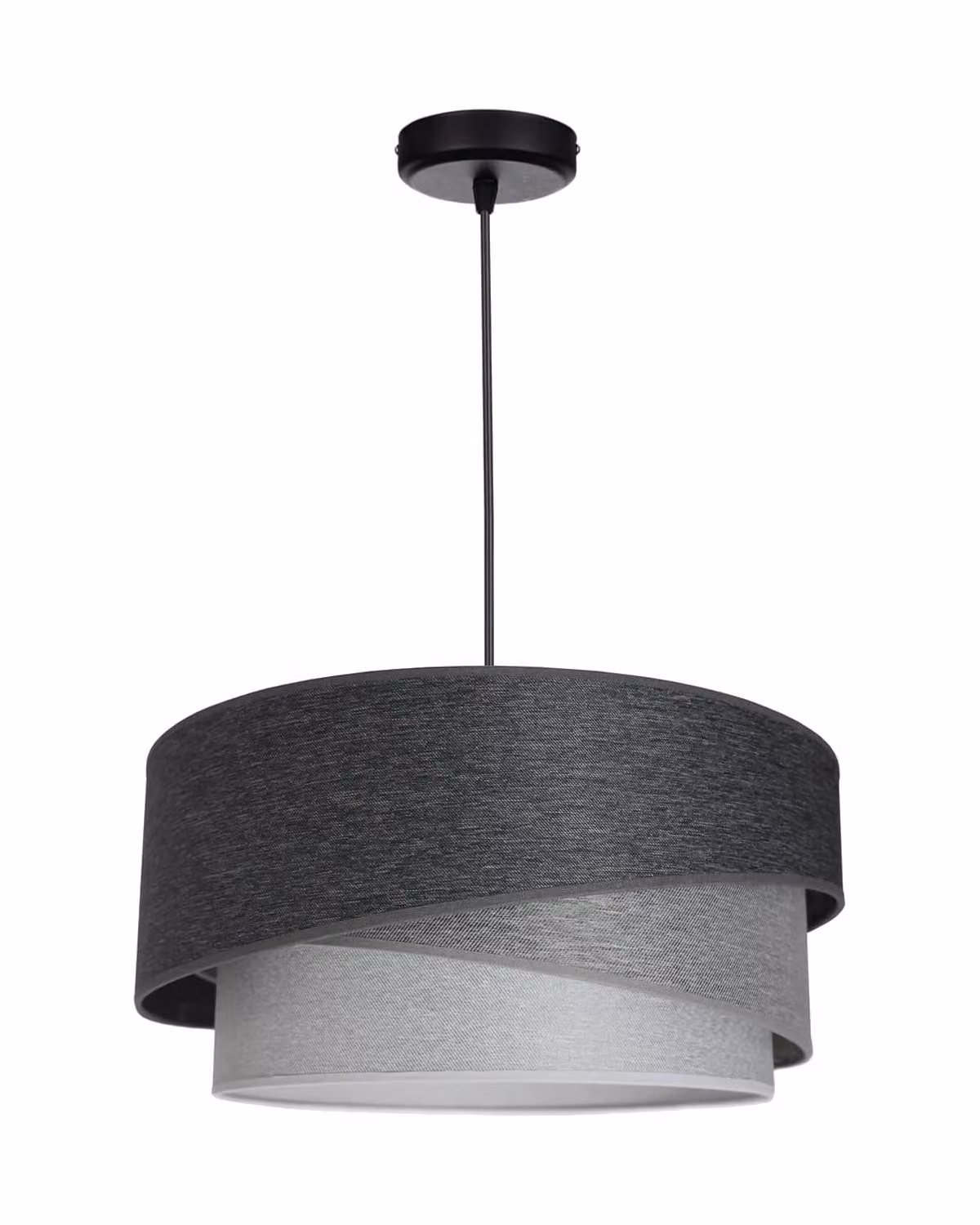 Lampada a sospensione Paralume in velluto grigio scuro Lampada per sala da pranzo, soggiorno, cucina della serie N131 (N131-DGG)