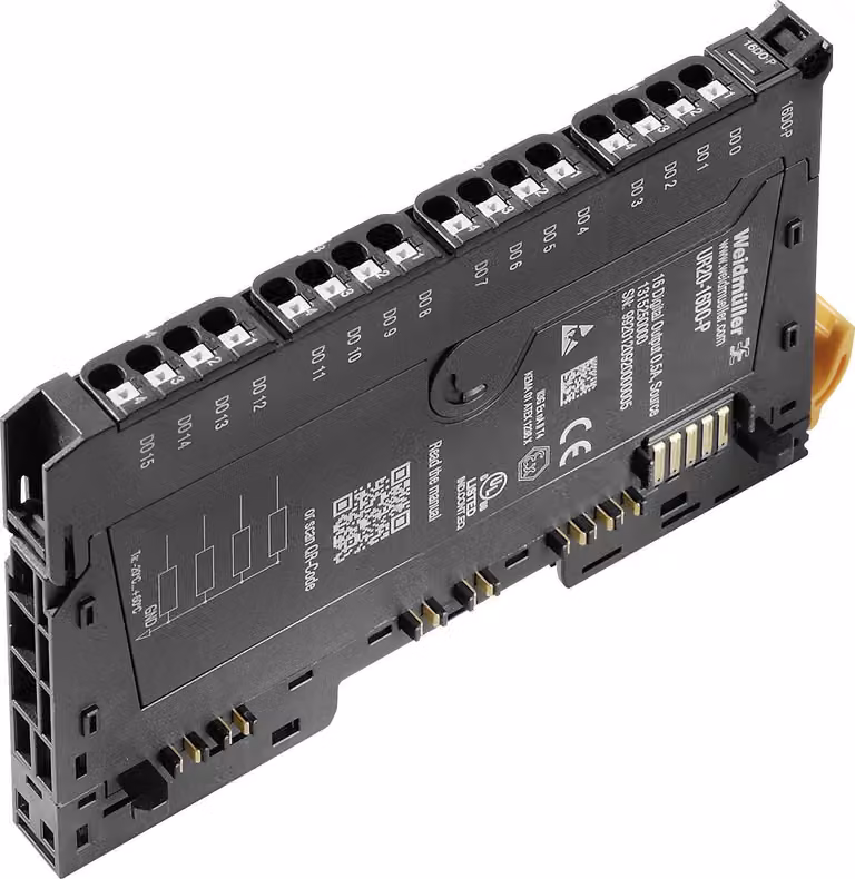 WEIDMUELLER Modulo di estensione PLC Weidmüller UR20-16DO-P 1315250000 24 V/DC