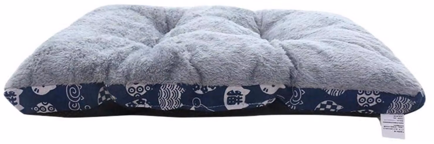 Cuccia per cani, lavabile, colore blu, dimensioni 78x55 cm